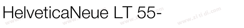 HelveticaNeue LT 55字体转换